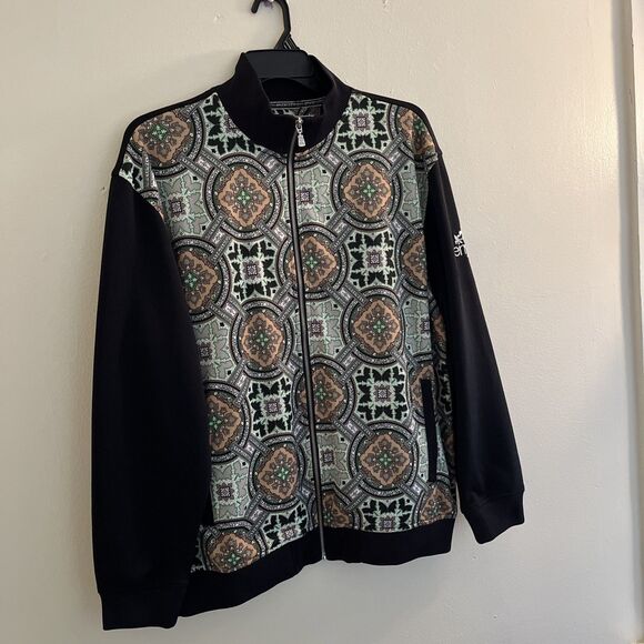 ENYCE Vintage Y2K Hip Hop Regency Zip Down Track Jacket, Multi- XL - Picture 4 of 9